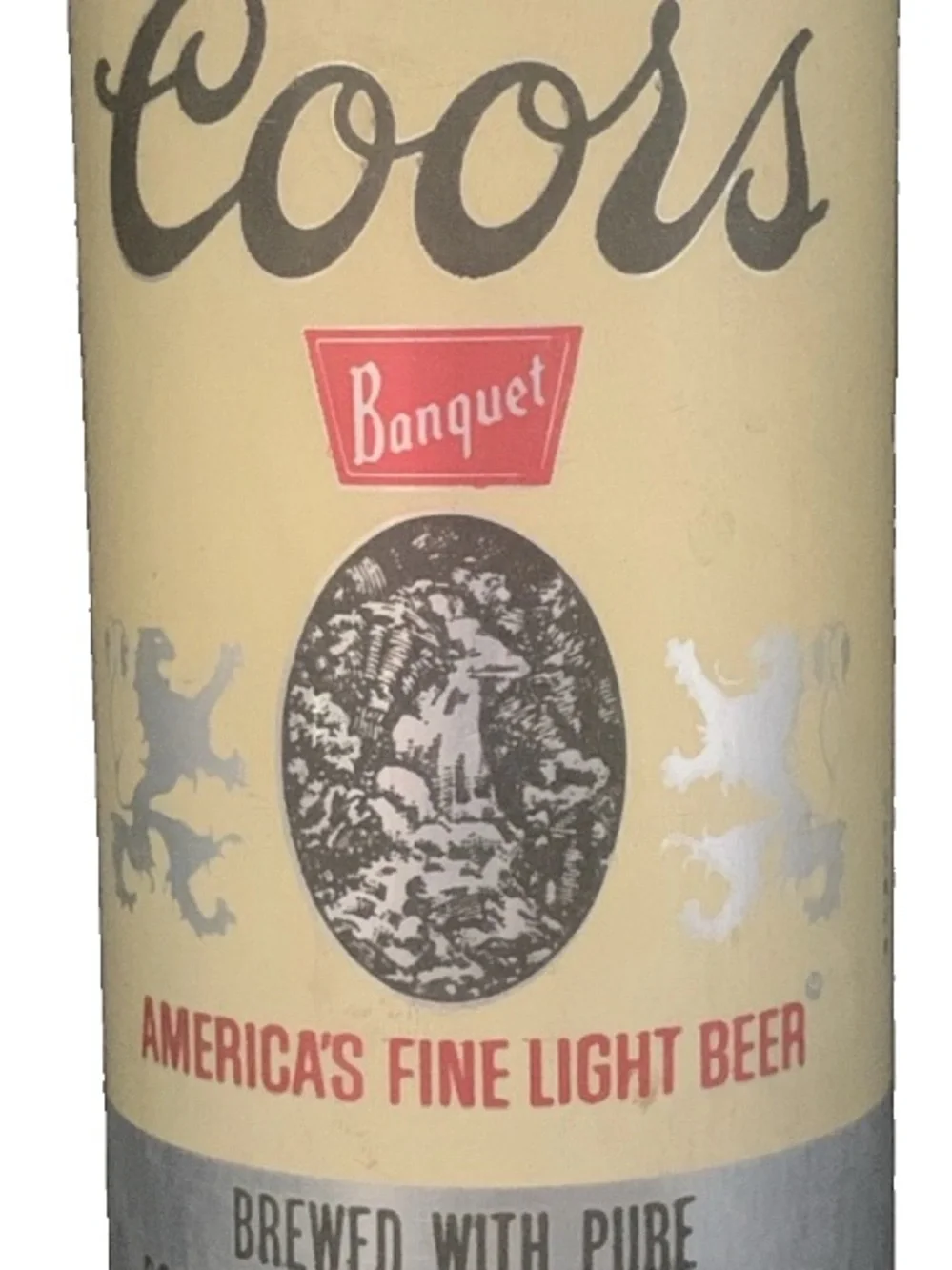 Vintage Beer Can Coors Banquet America's Fine Light Beer Pull Tab Empty